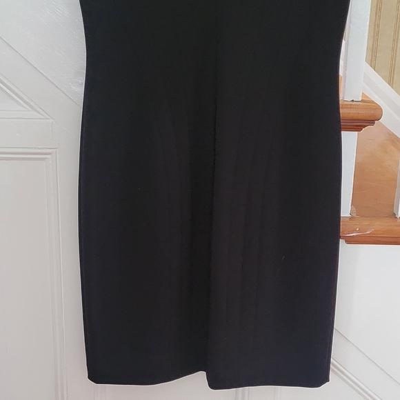 CALVIN KLEIN Black Midi Dress Size 12 - Picture 5 of 6